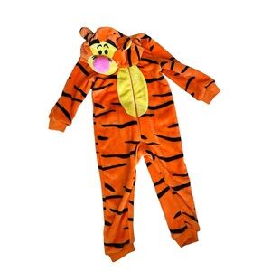 Tigger costume - 4T - zip up hoodie one piece - Halloween Winnie the Pooh